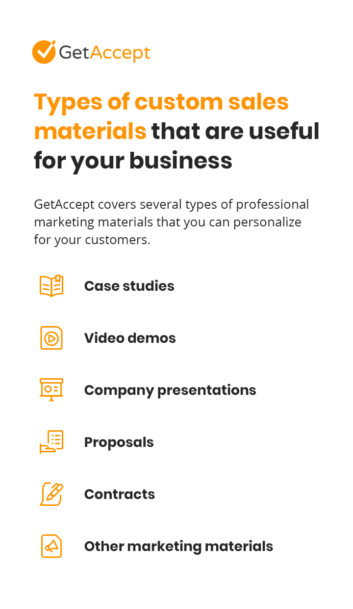 Types of custom sales materials that are useful for your business