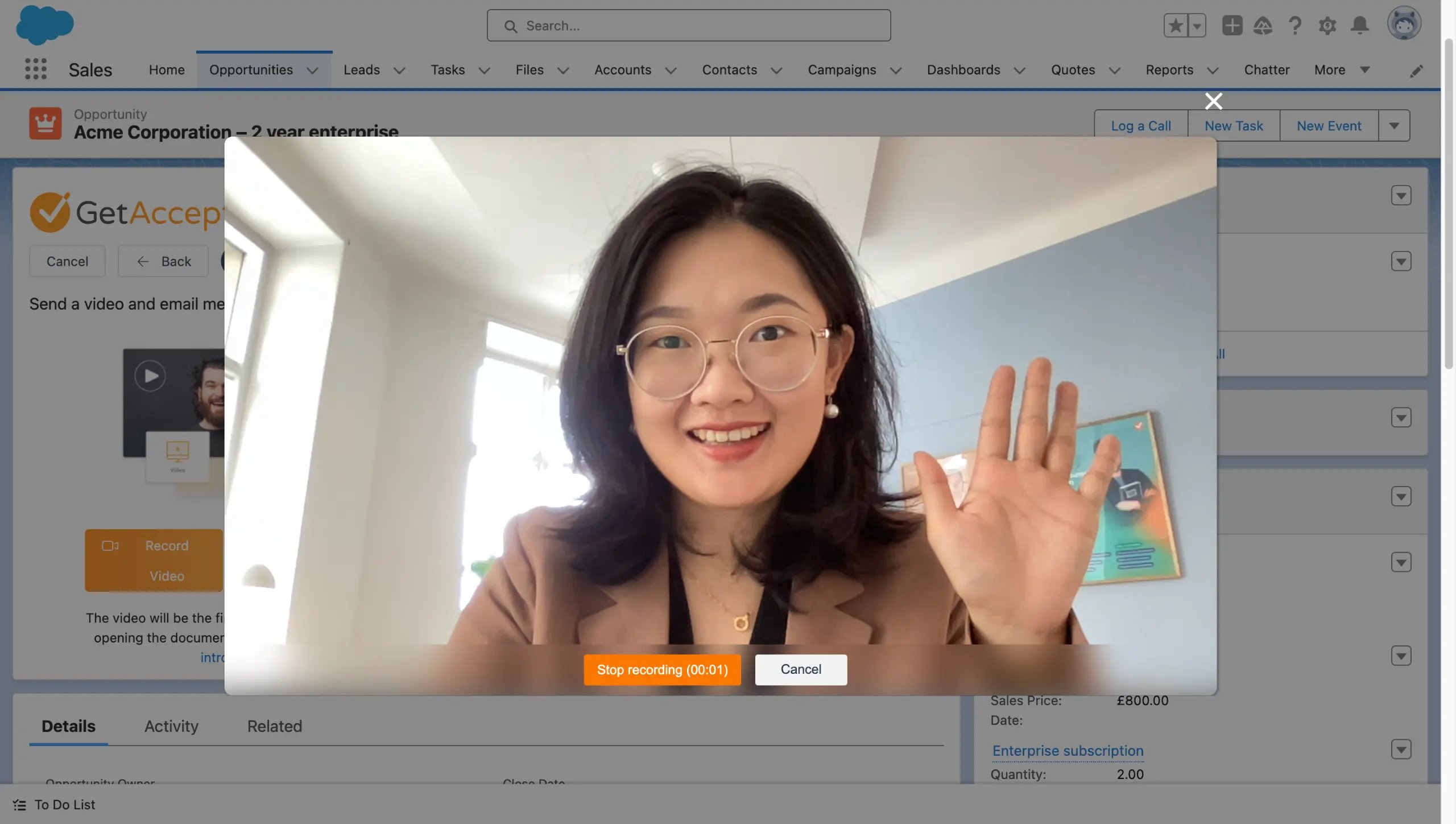 5. Optimize Salesforce with video engagement