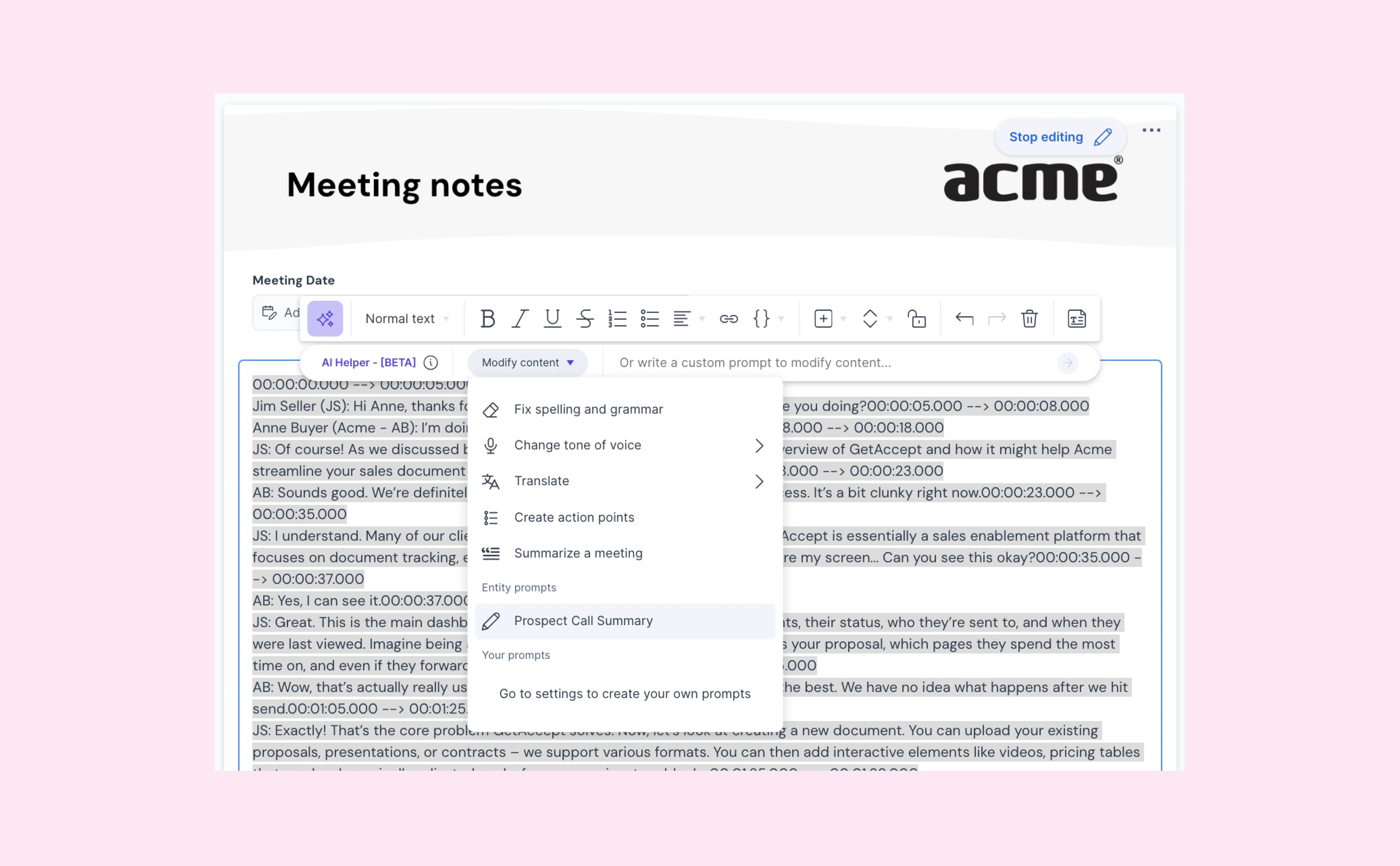 Stop rewriting, start reusing: Introducing AI prompt templates!