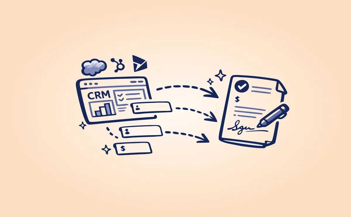 Customize sales documents with your CRM data