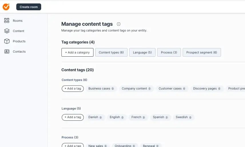 DR - managing tags and categories