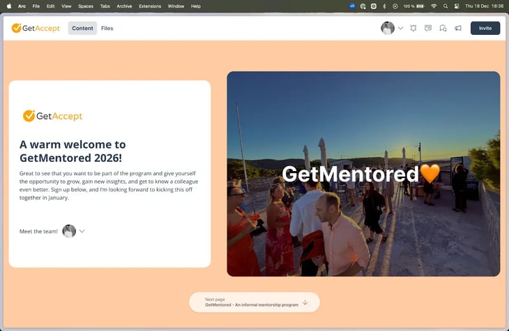 Digital Sales Room Example - Internal Use