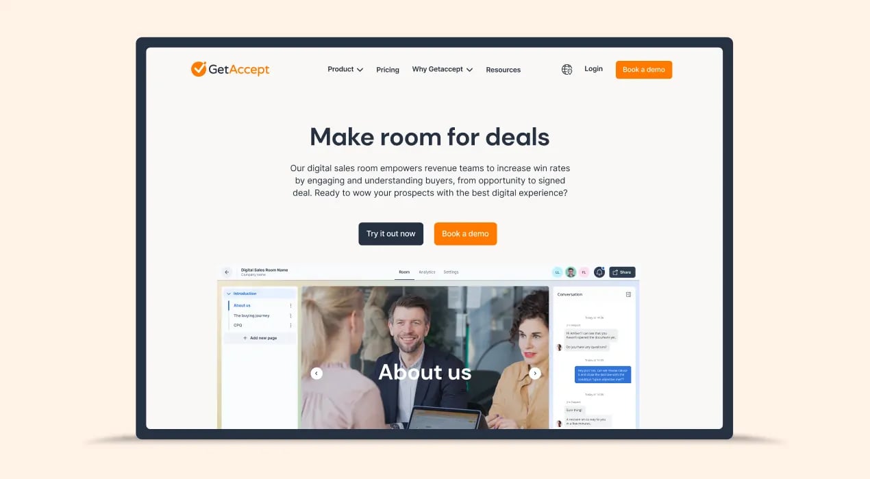 Digital sales room GetAccept