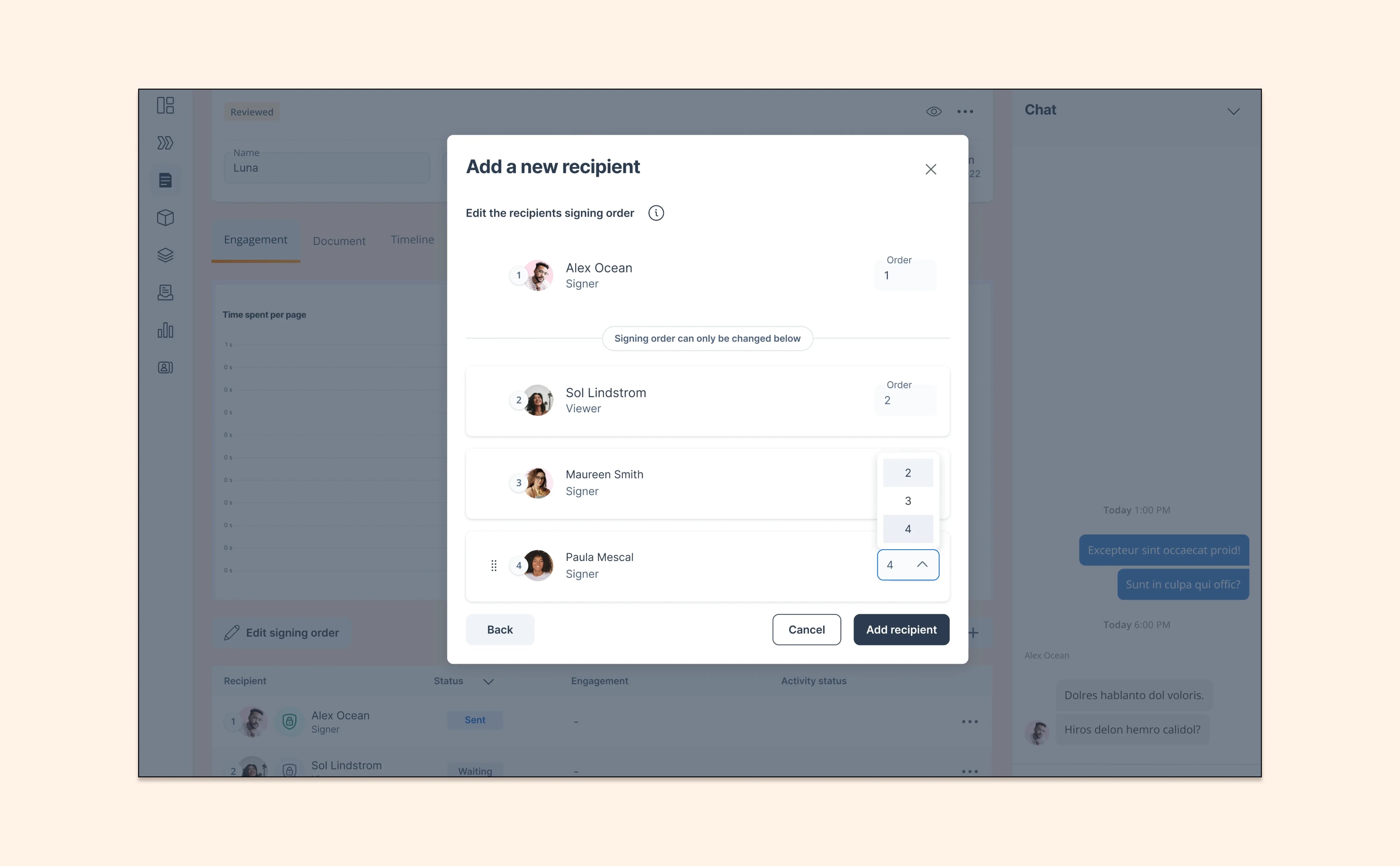 More flexibility and control: Edit signing order after sending