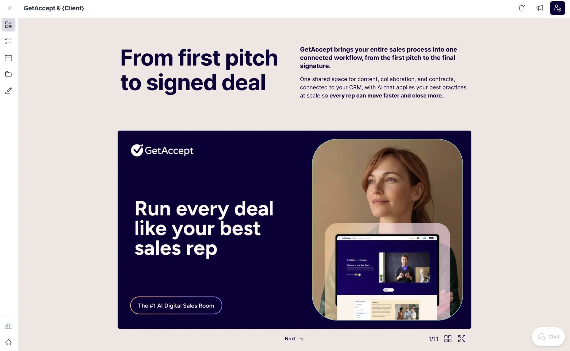 GetAccept Digital Sales Room