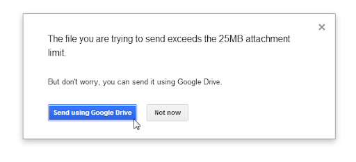 Google email file size limit