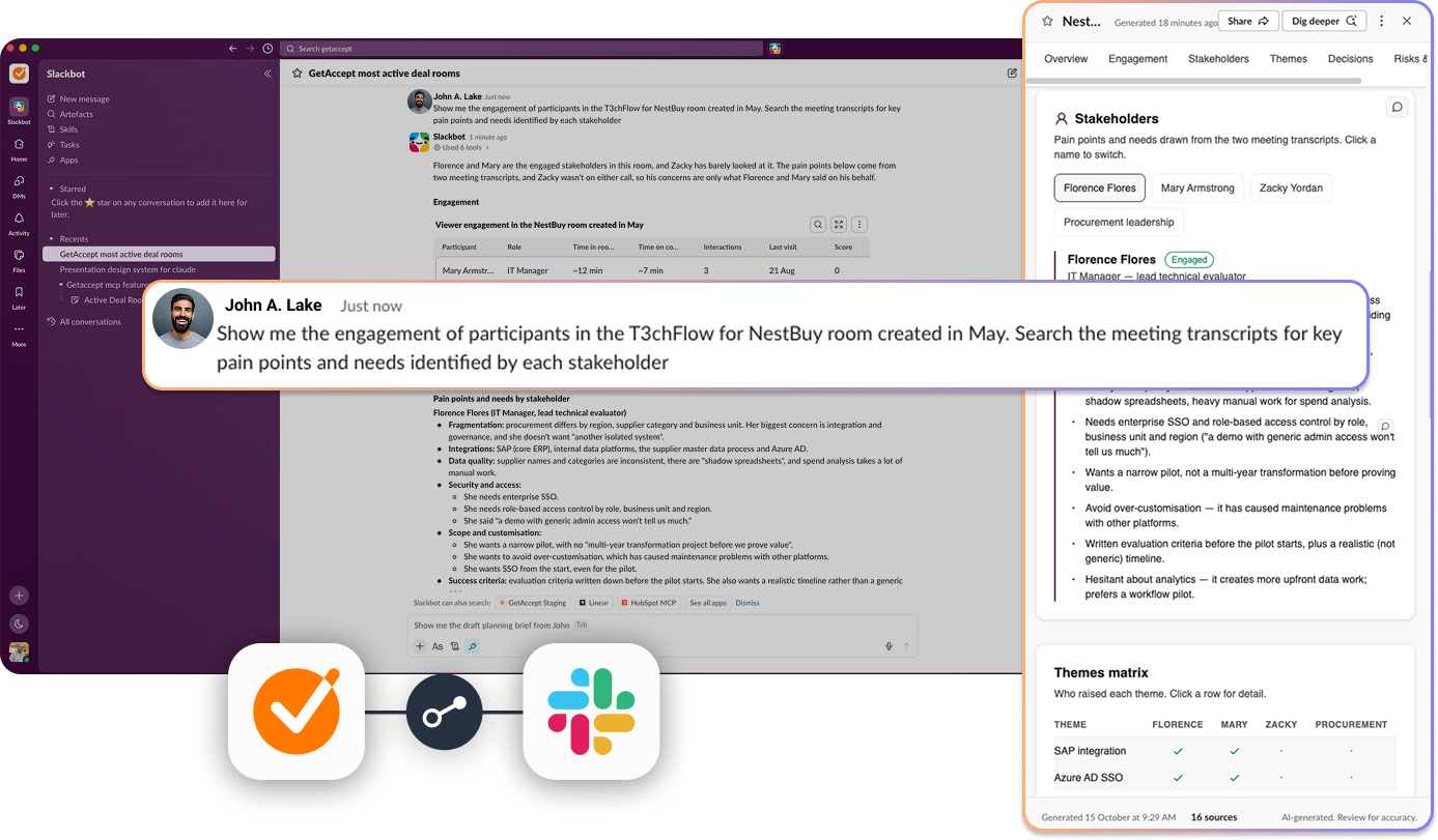MCP in Slack without background