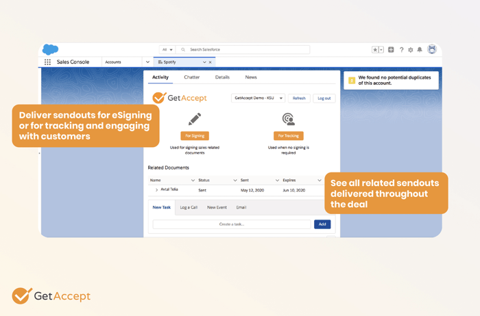 GetAccept Salesforce integration