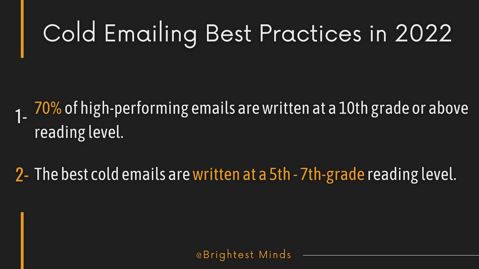 Cold emailing best practices 2022