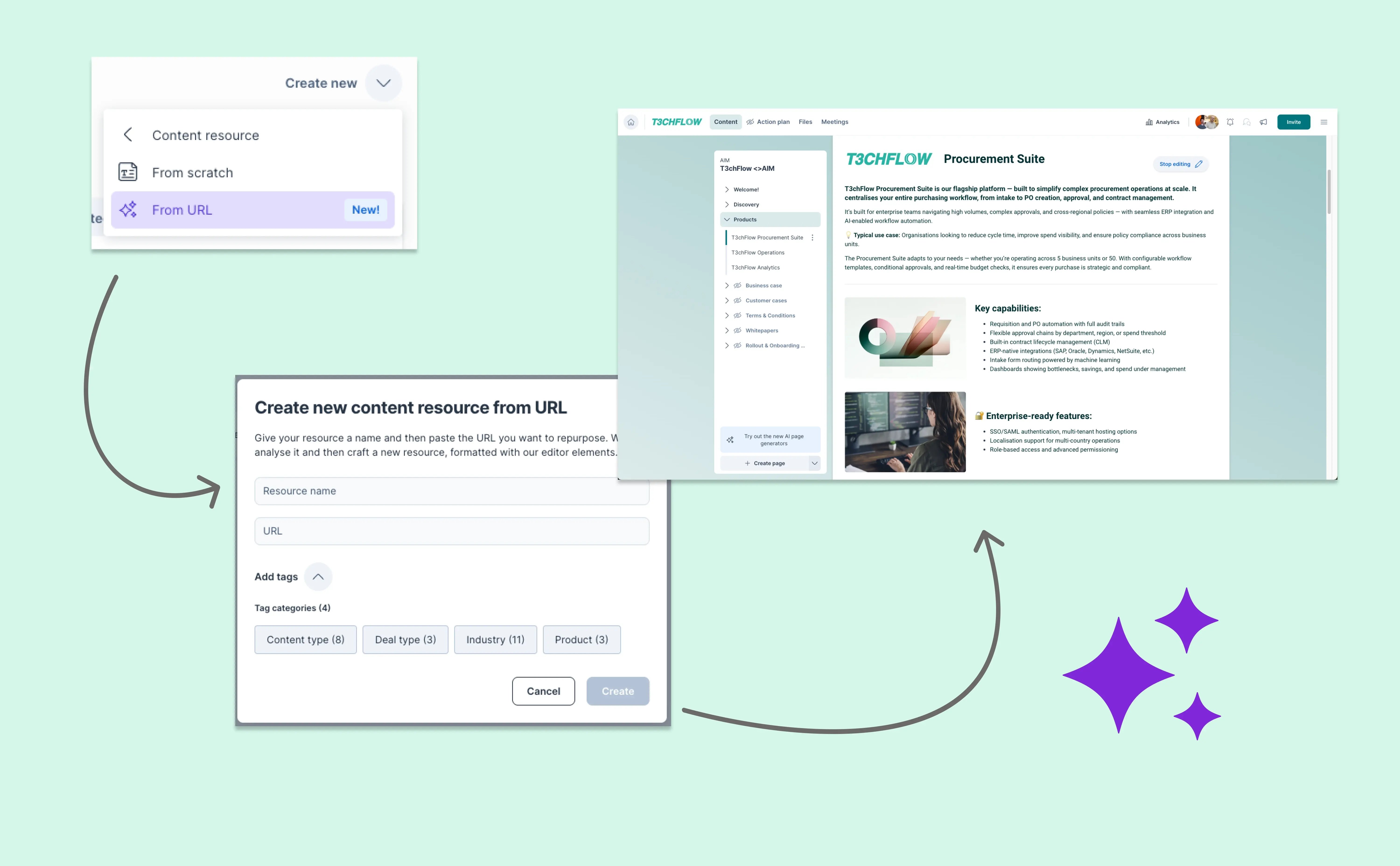 ✨Create Deal Room content from a URL in seconds
