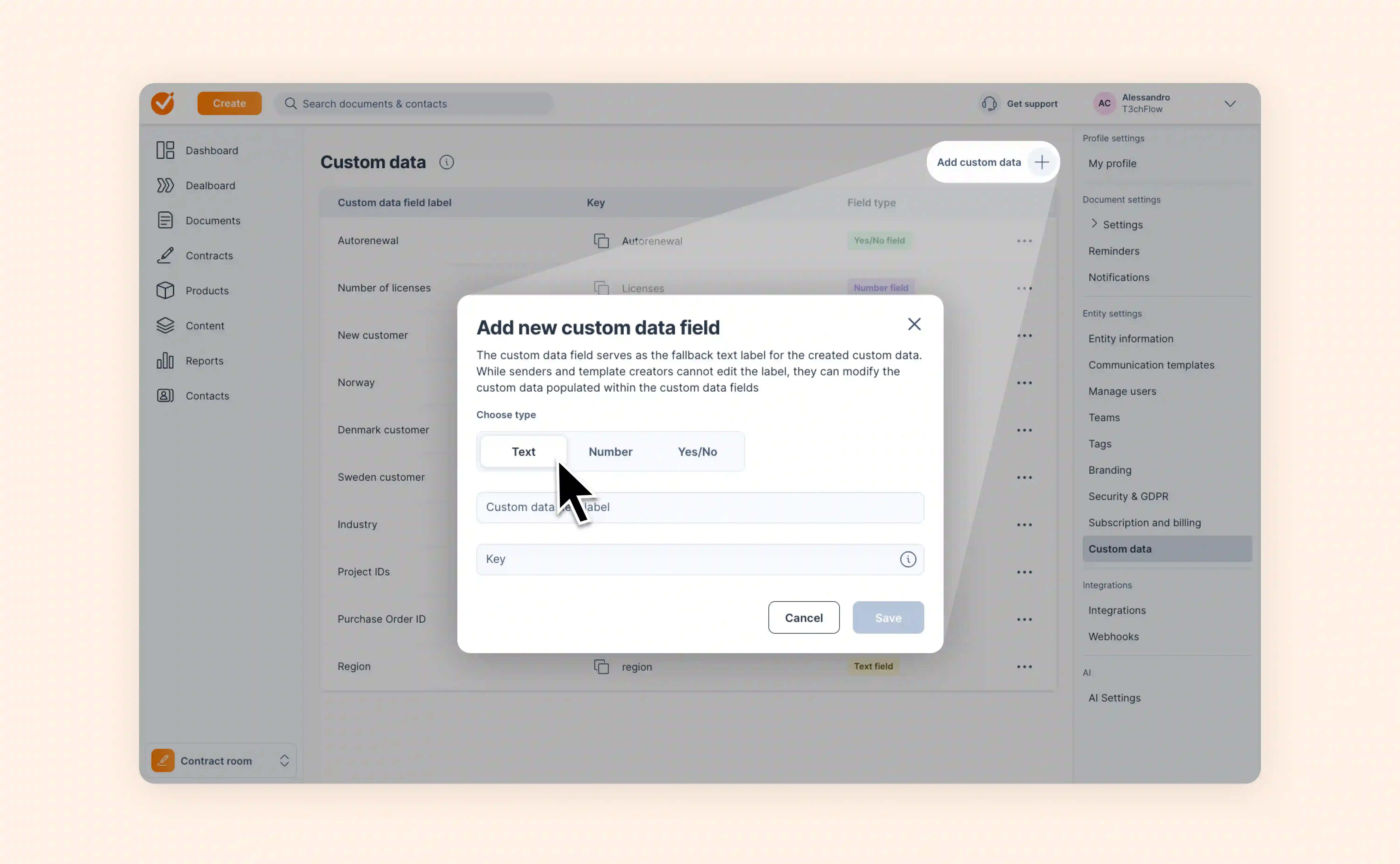 Smarter Custom Data in Contracts