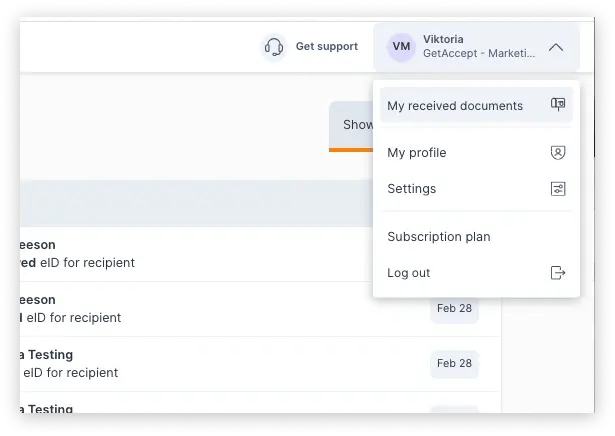 One view for all documents that require your action