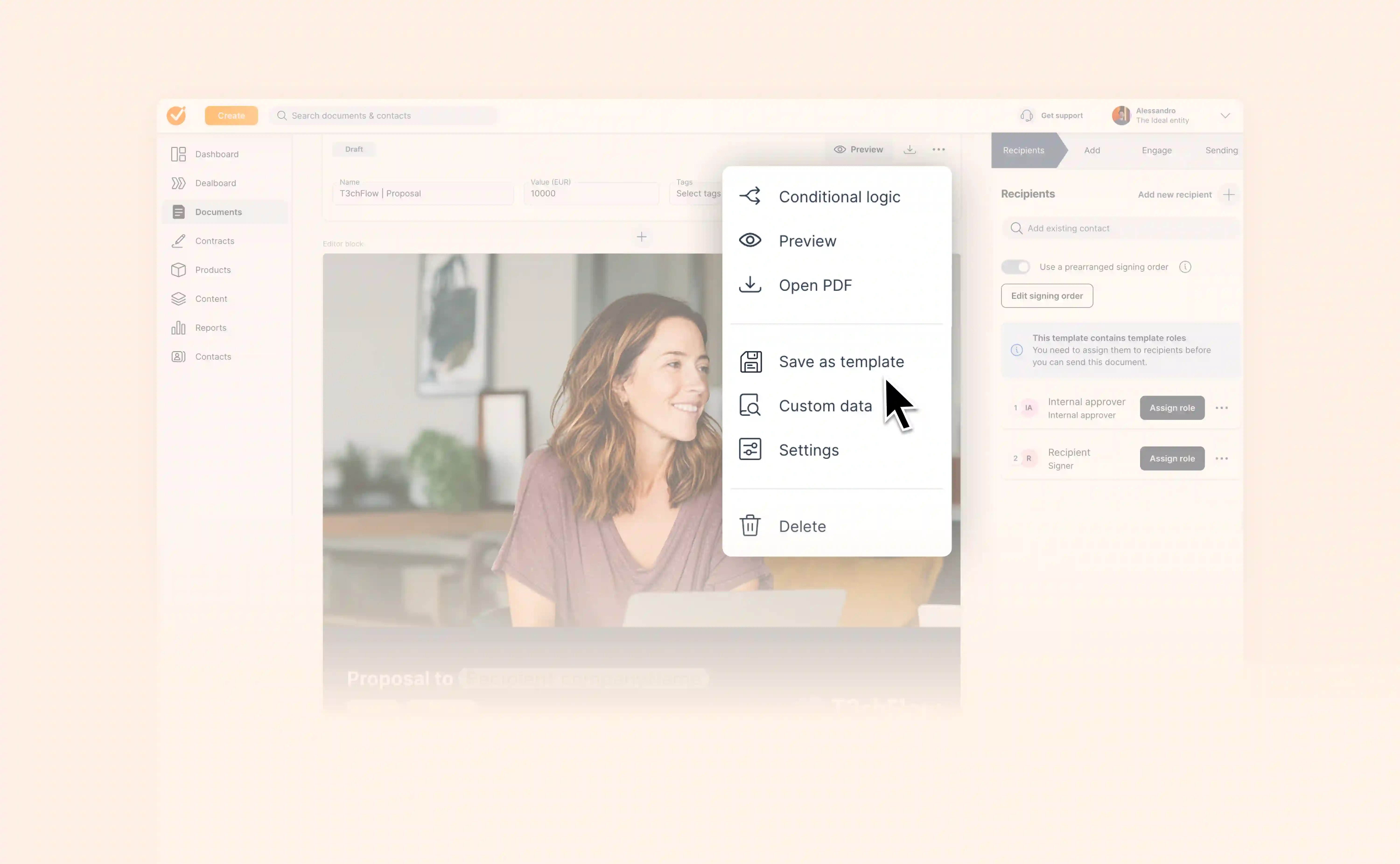 Reuse your best contracts in seconds
