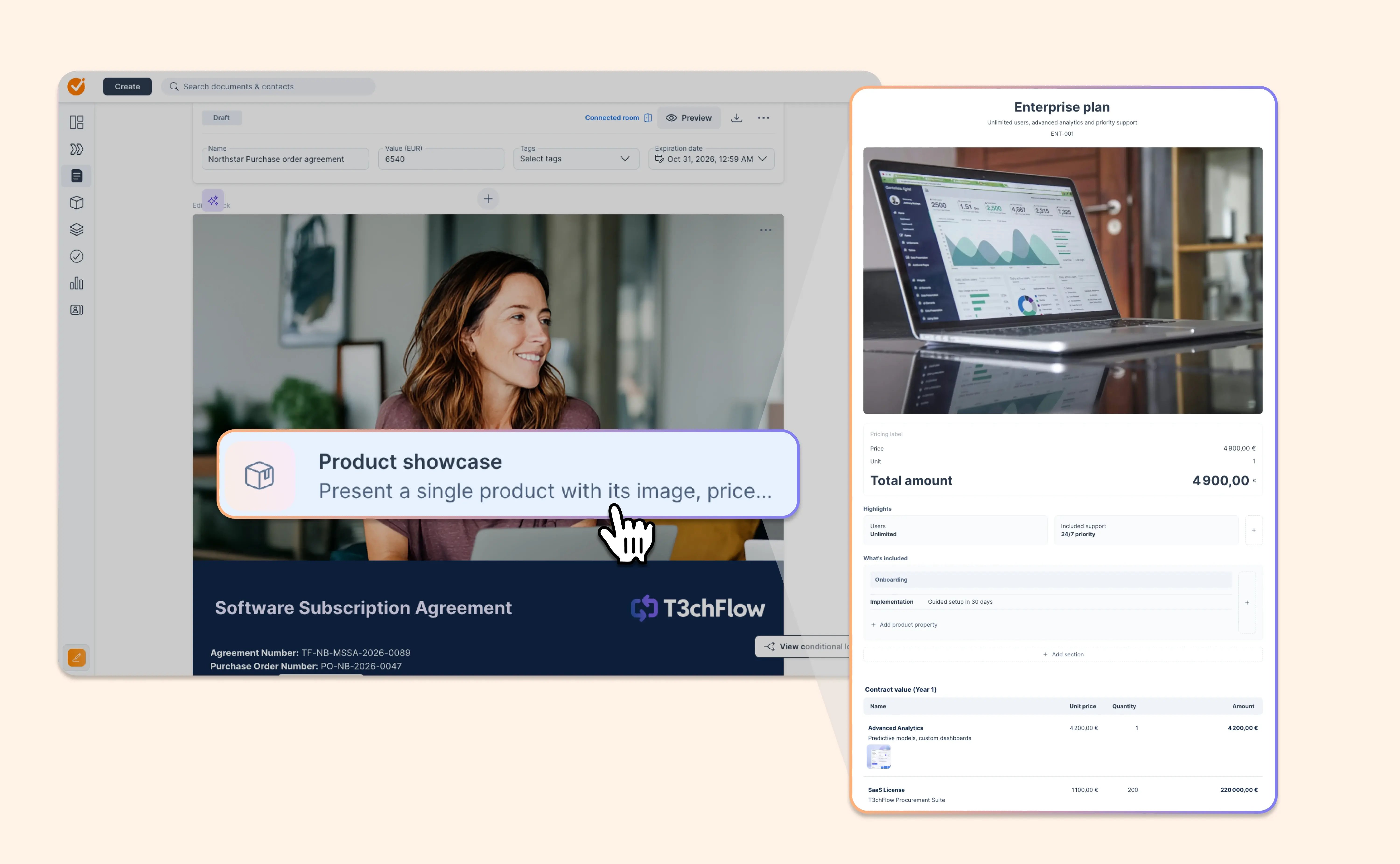 Put your key product front and center