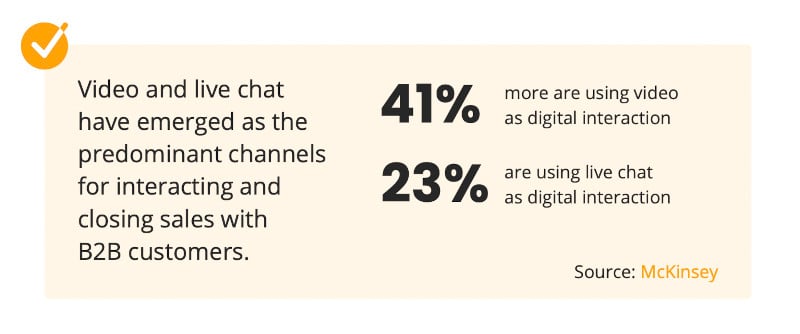 McKinsey - Video and live chat trends