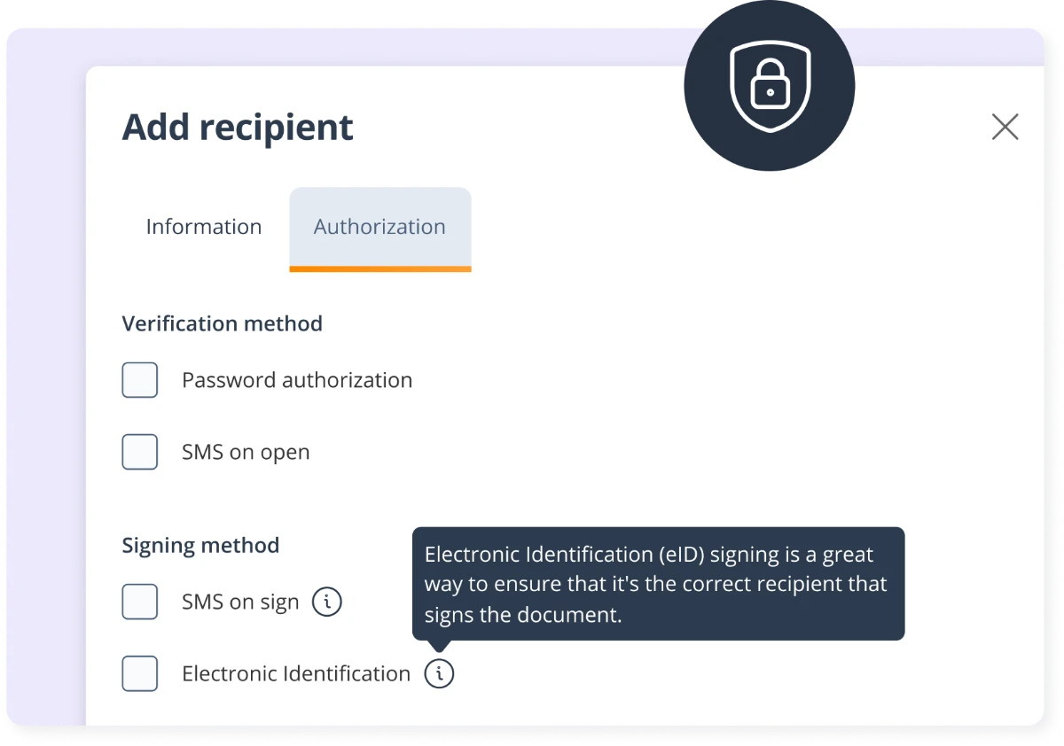 Secure signing process