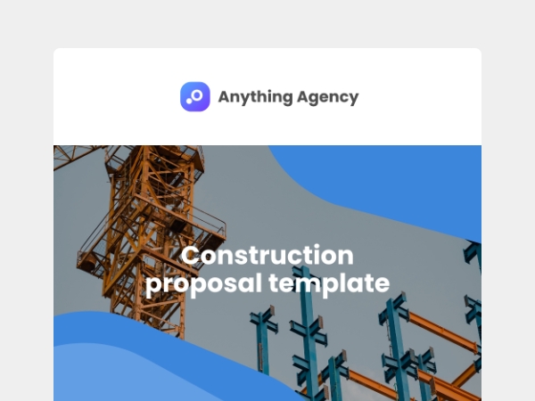 Construction proposal template