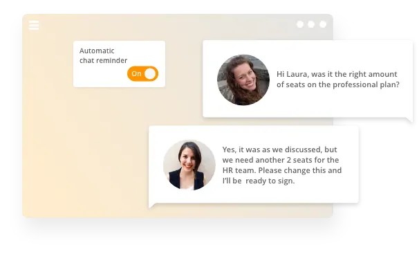 GetAccept automatic chat reminder