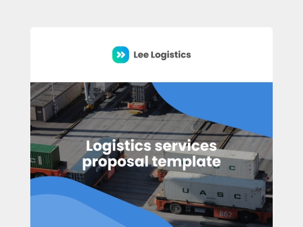 Logistics services proposal template