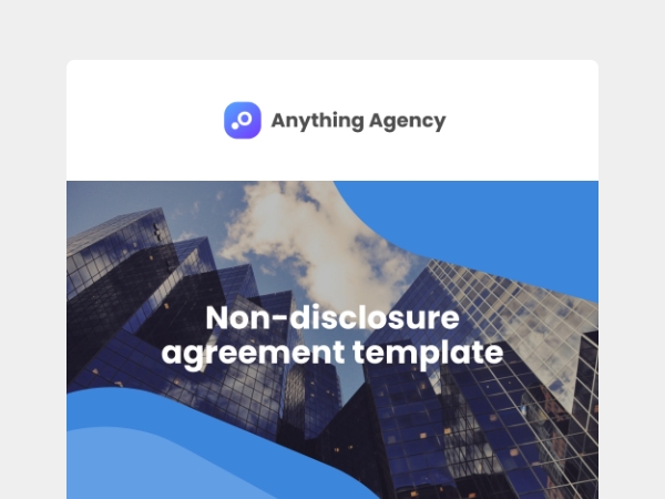 Non-disclosure agreement template