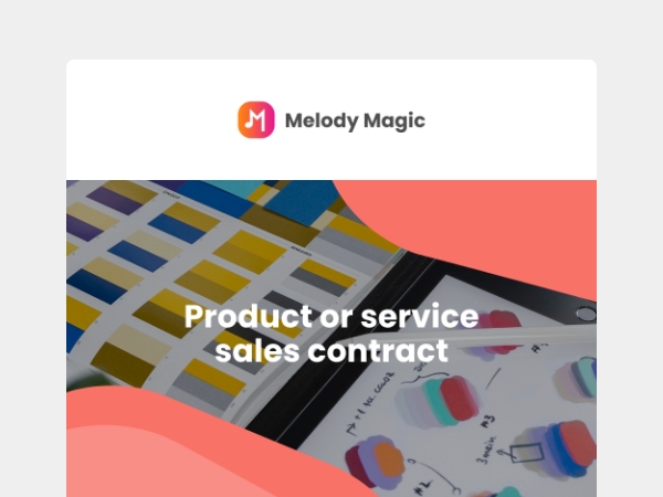 Product or service sales contract