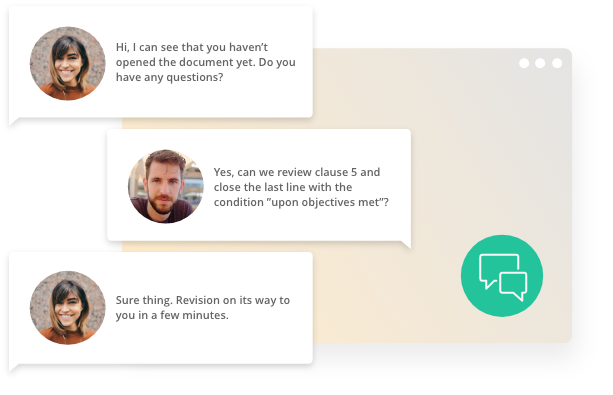 Engage with chat 