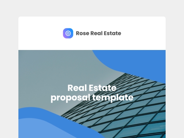 Real estate proposal template