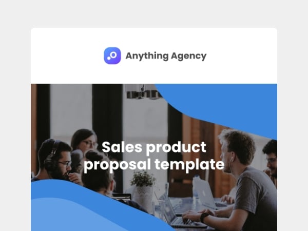Sales product proposal template