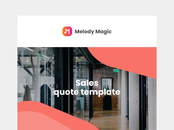 Sales quote template