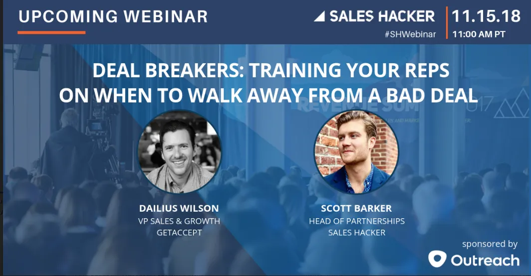 Webinar: Deal Breakers - When to Walk Away from a Bad Deal