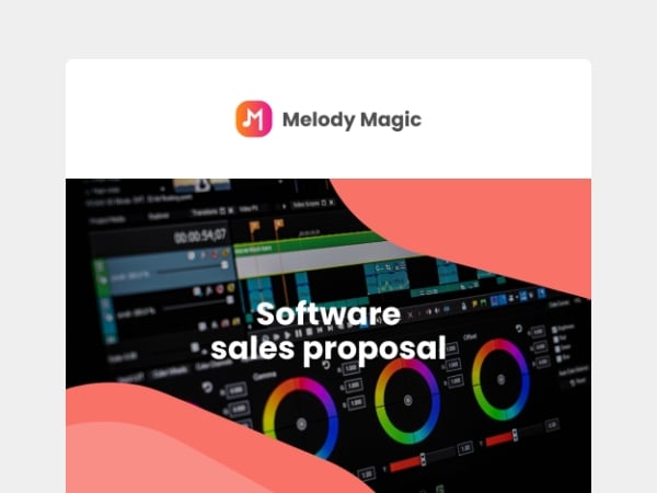 Software sales proposal