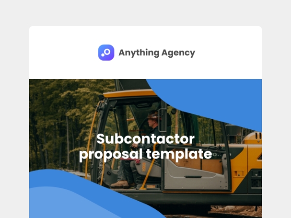 Subcontractor proposal template