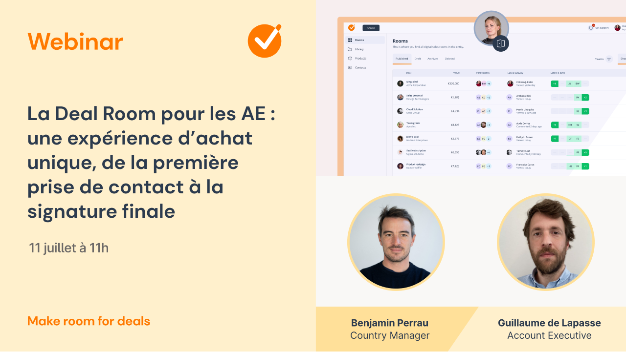 La Deal Room pour les Account Executives