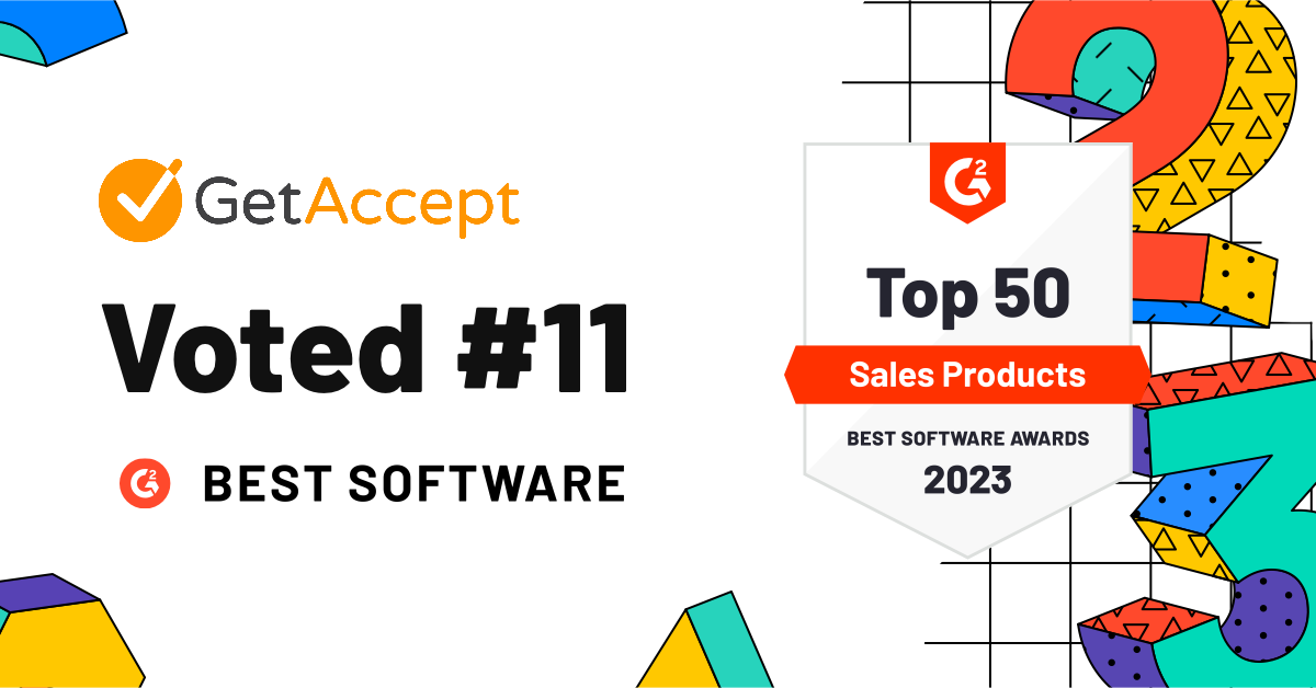 GetAccept earns spot on G2’s 2023 Best Software Awards for Sales Products