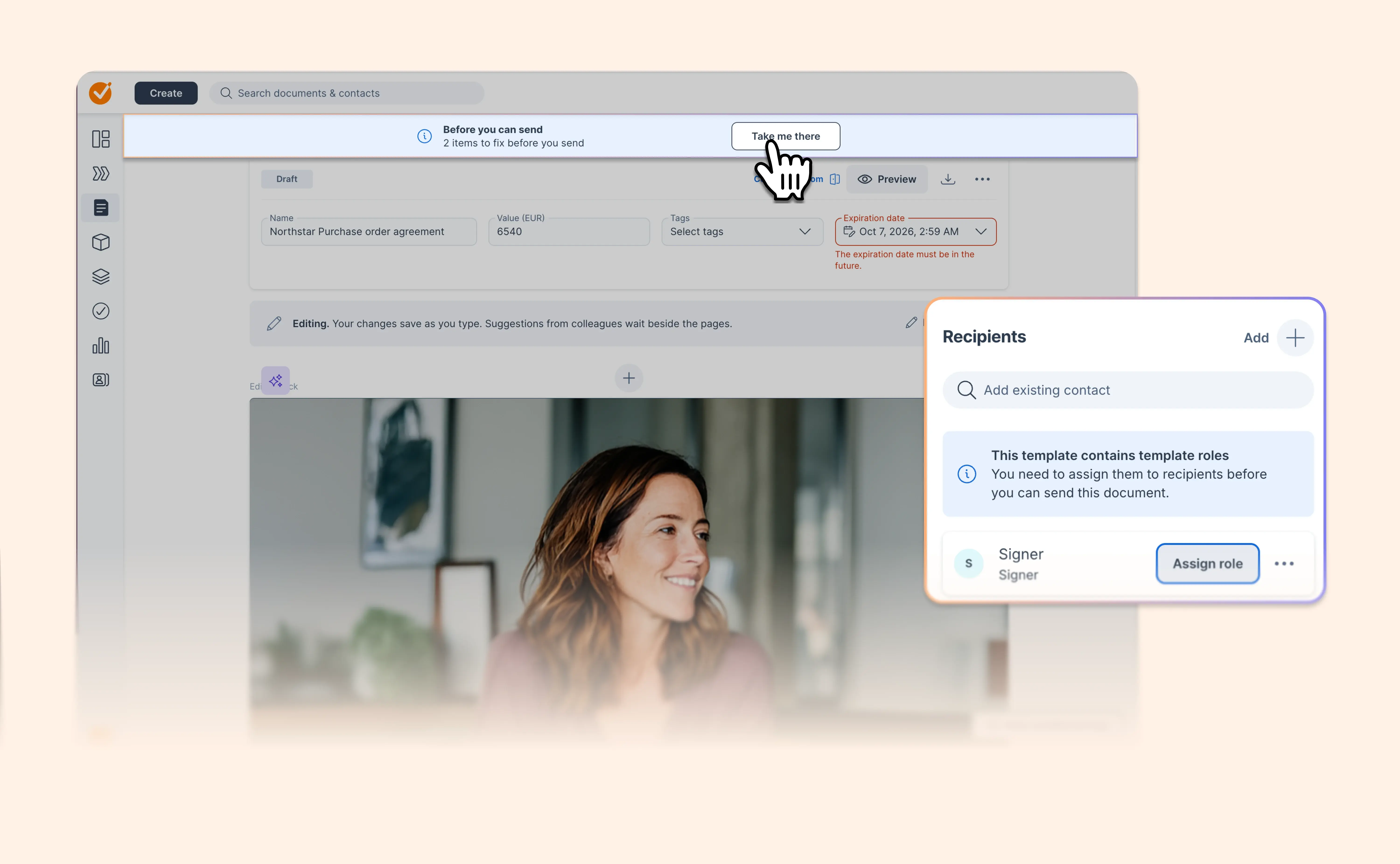 Get every document send-ready, one fix at a time