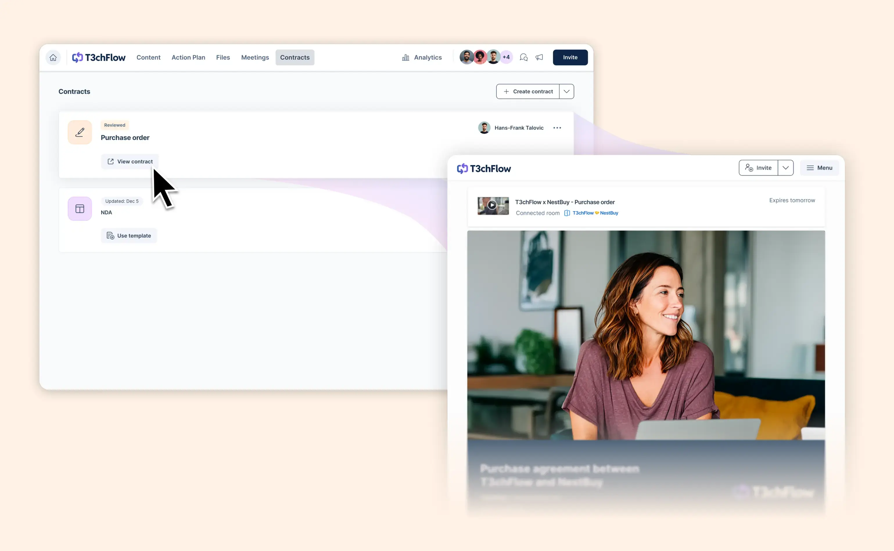 Deal Rooms et Contrats, désormais interconnectés tout au long de votre cycle de vente