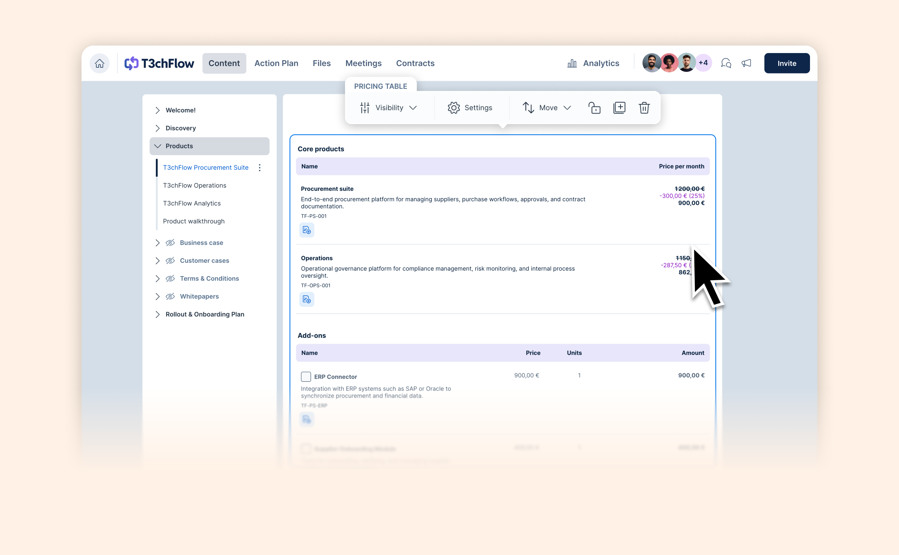 Pricing tables are now easier to use and easier to read