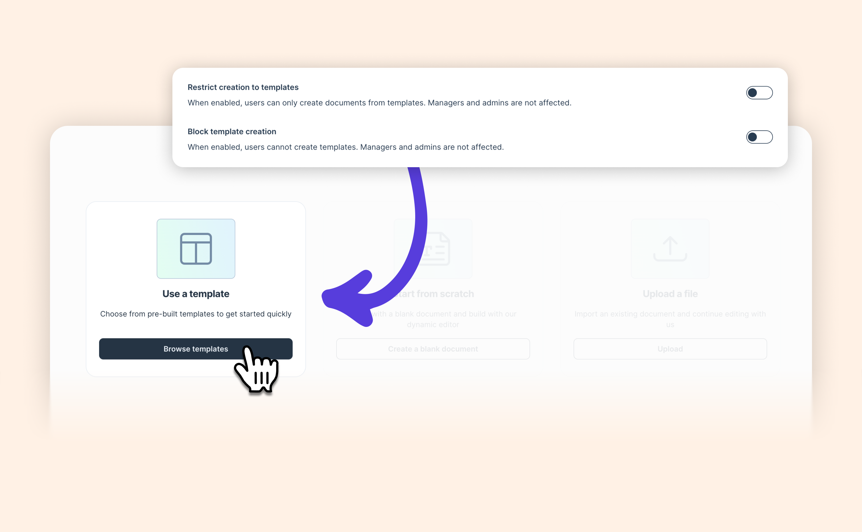 Let your reps create contracts, without letting them reinvent them