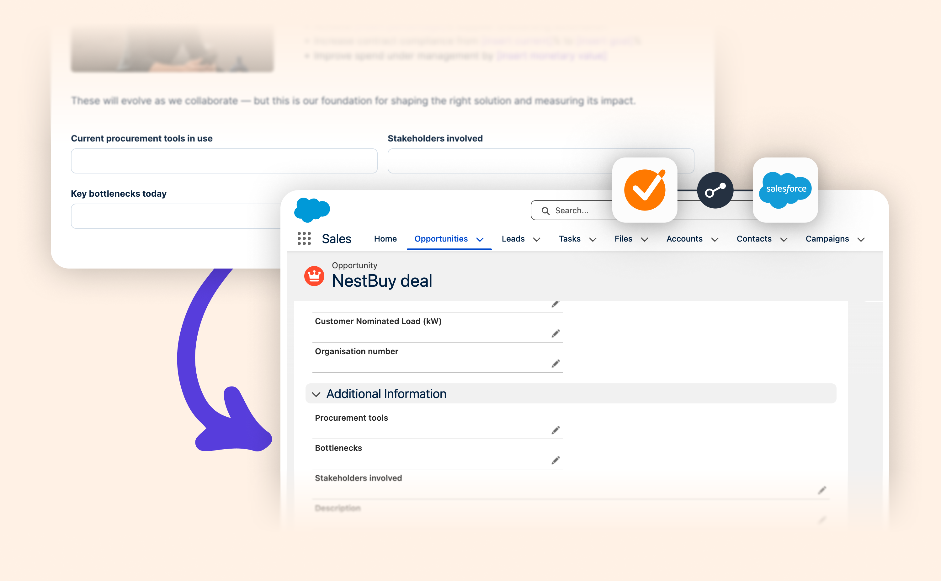 Let Salesforce handle your deal data automatically