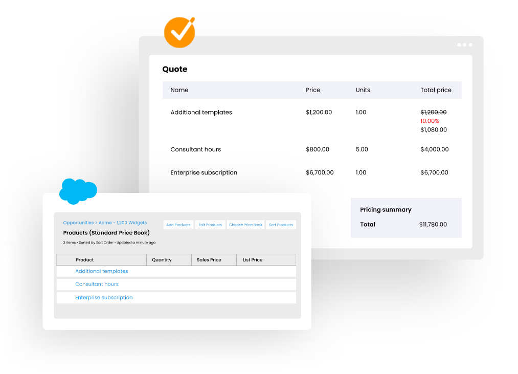 Create professional-looking quotes in no time