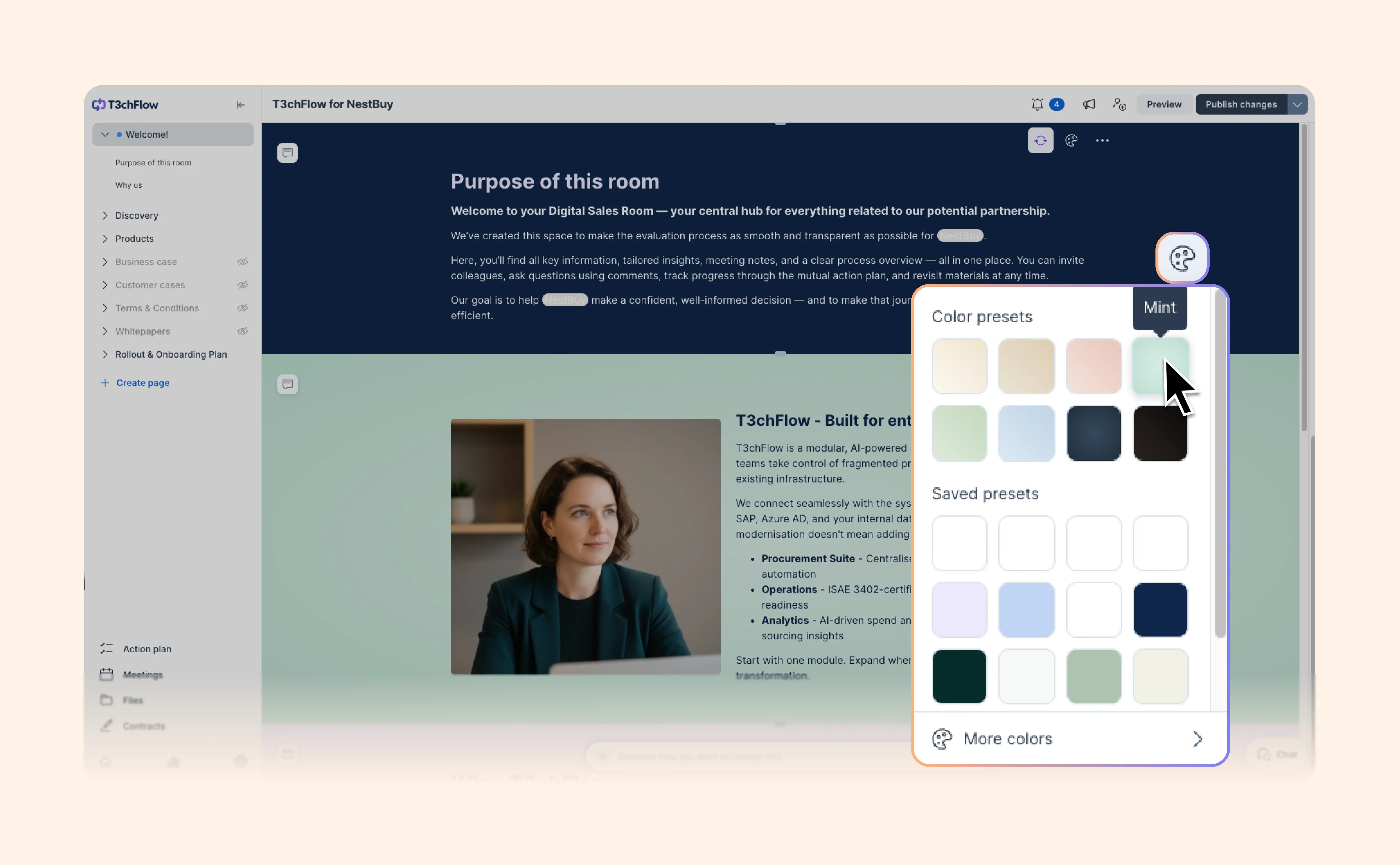 More control over how your Deal Rooms look