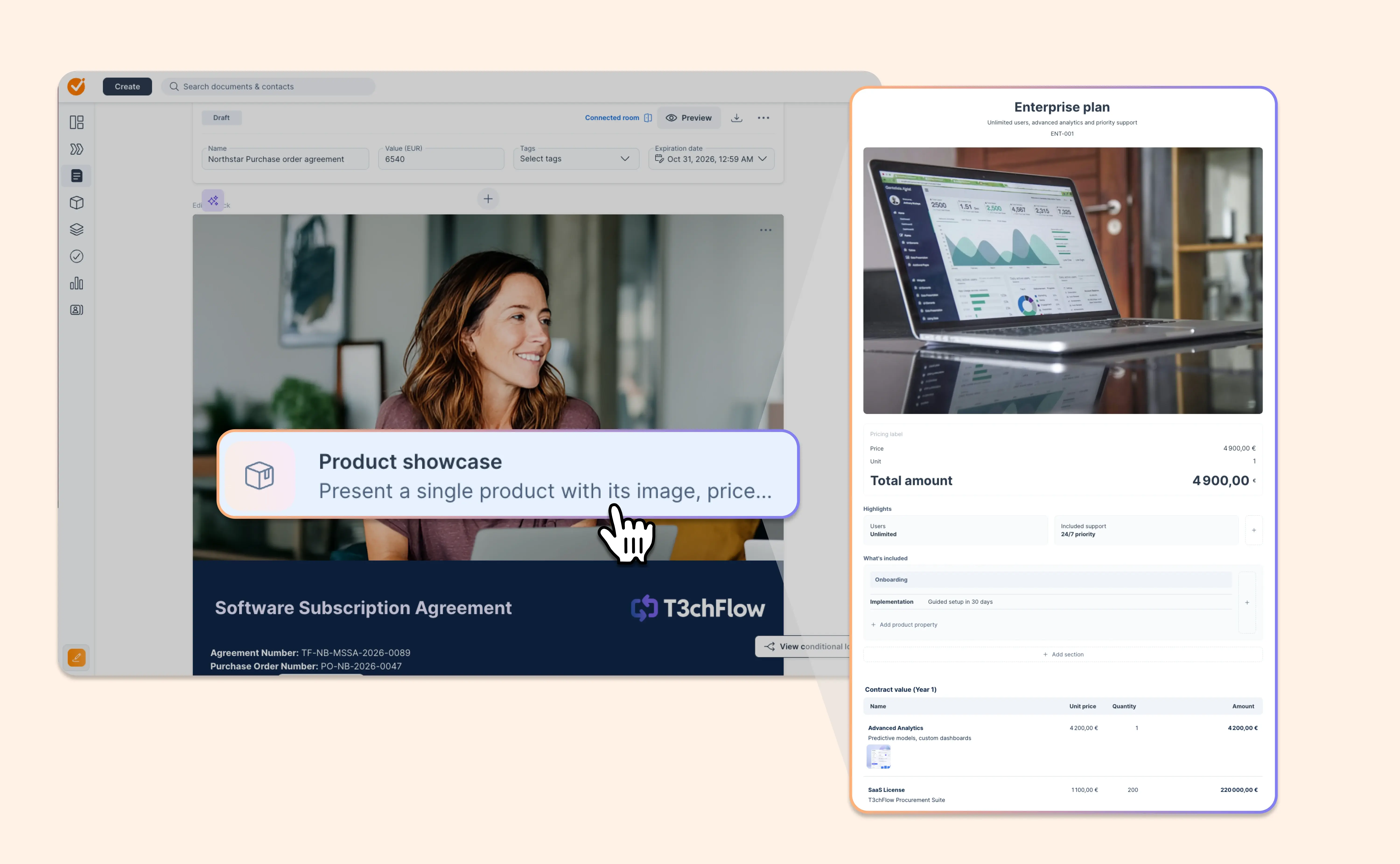 Put your key product front and center